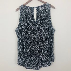 Old Navy Black/White/Gray Sleeveless Top